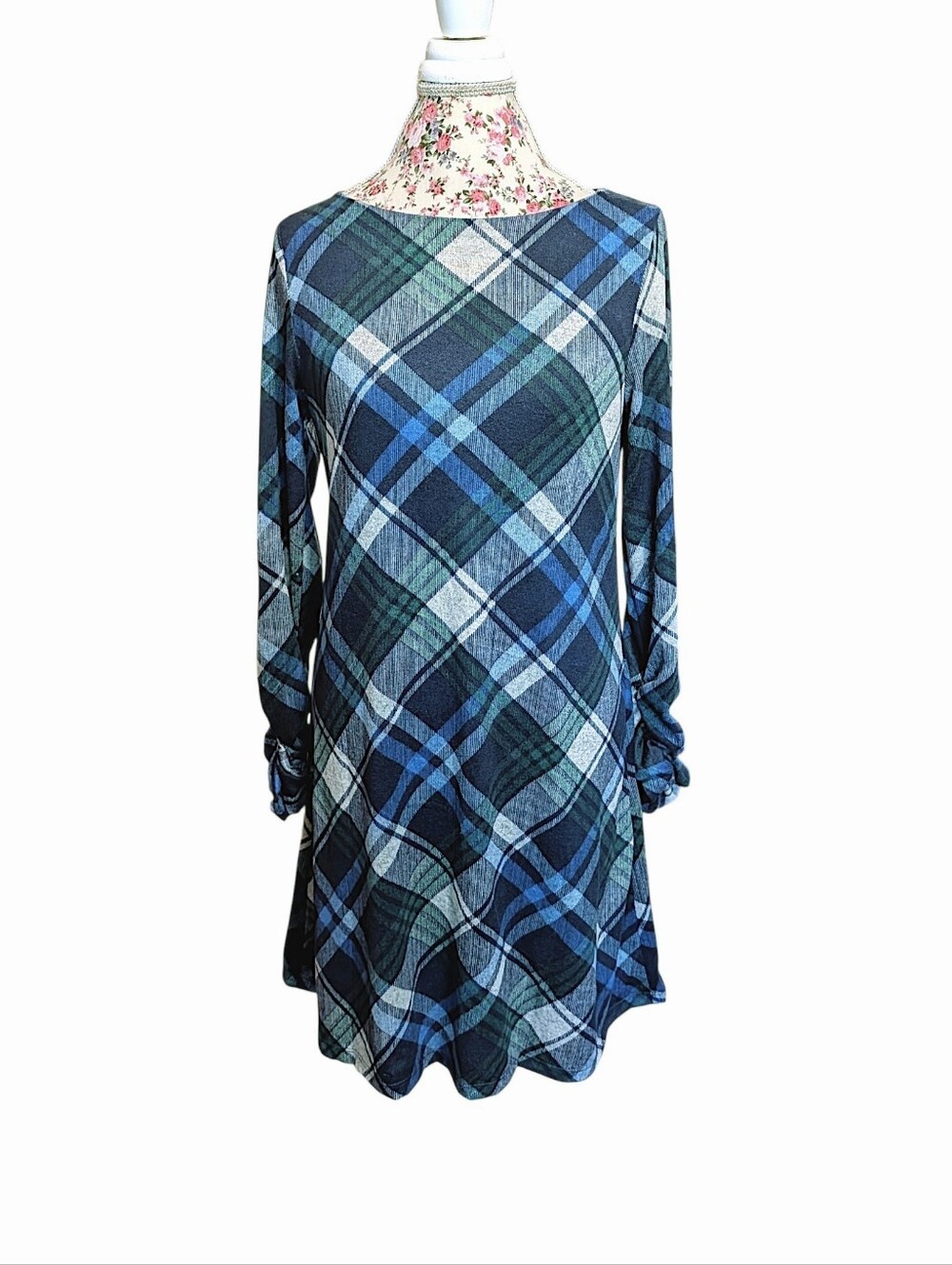 Jessica Howard Plaid Shift Dresss